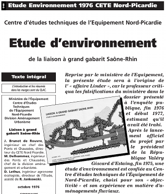 Étude environnement CETE Nord Picardie