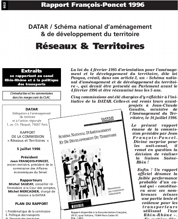 DATAR: Rapport François-Poncet 1996