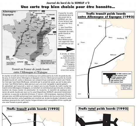 Démonstration d'une manipulation cartographique de la SORELIF